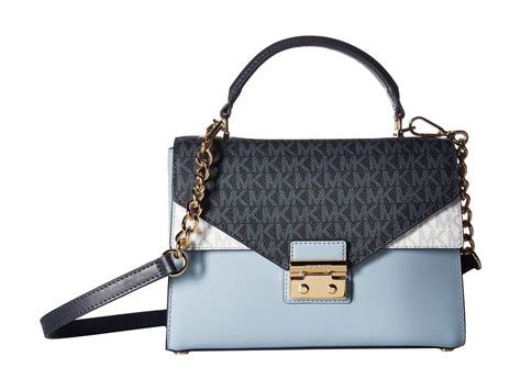 michael kors satchel tina pale blue|michael kors purses red.